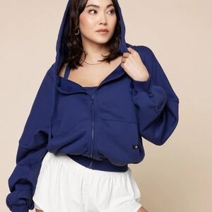 POPFLEX Cloud Zip Hoodie In Saphire Bkue